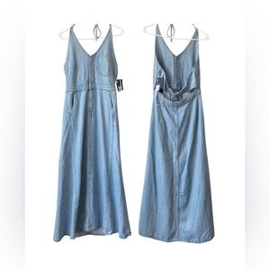 Universal Thread Light Blue Denim Jumper Dress